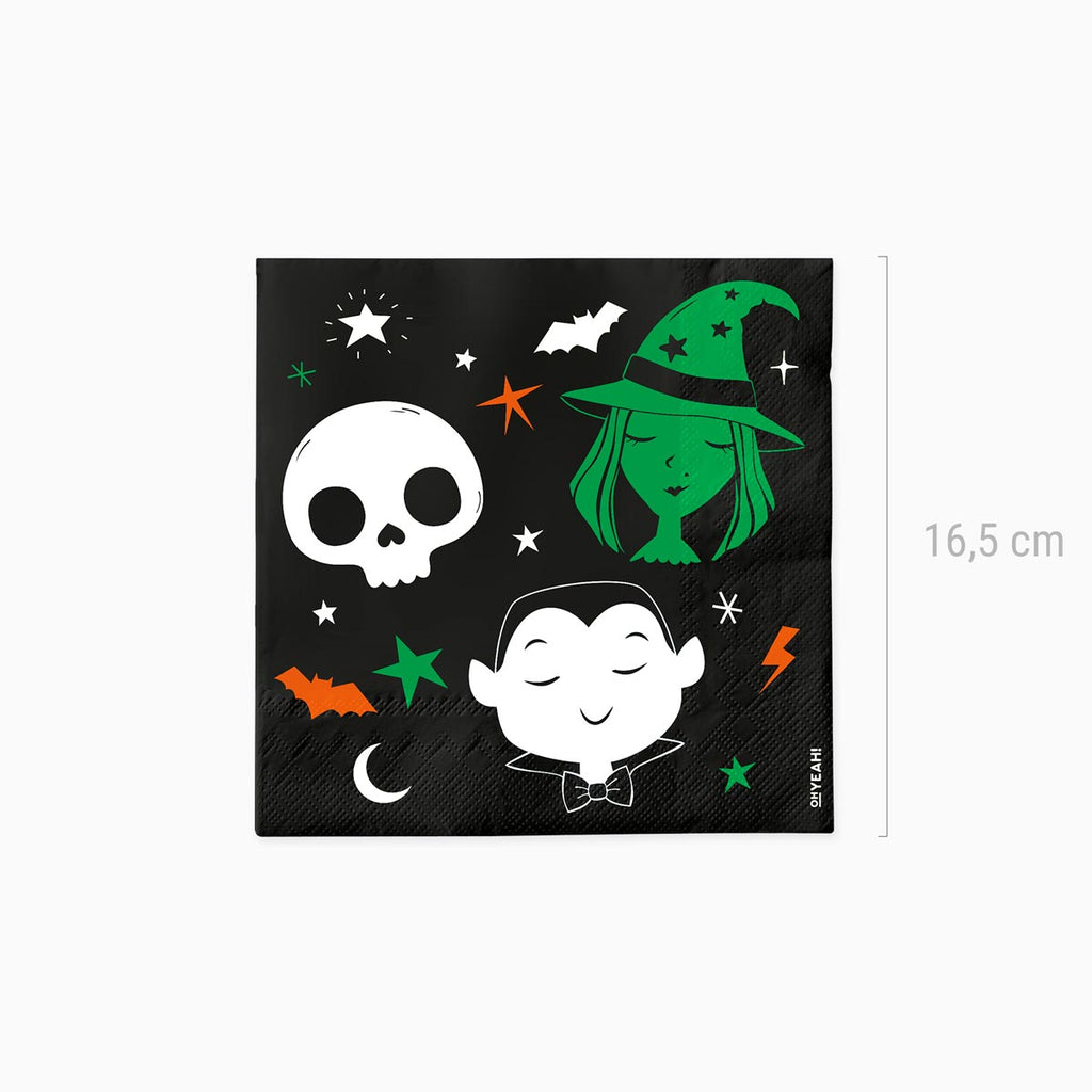 Servilleta doble capa truco o trato 33x33cm papel 30 uds FSC mix 70% - vista 3