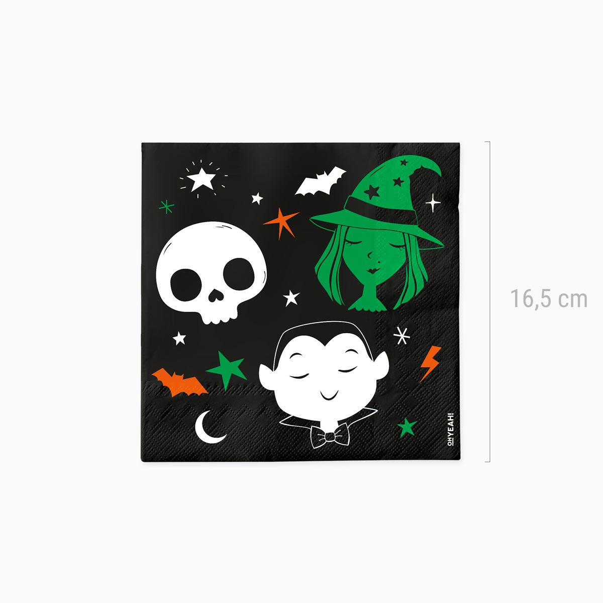 Servilleta doble capa truco o trato 33x33cm papel 30 uds FSC mix 70% - vista 3