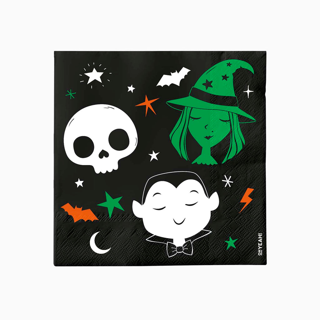 Servilleta doble capa truco o trato 33x33cm papel 30 uds FSC mix 70%