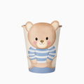 Vaso cartón baby nude azul enfundados 270cc (9oz) 6uds FSC mix