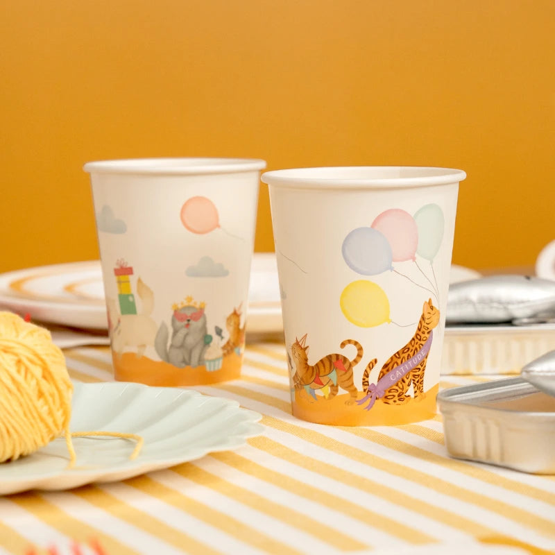 Vaso cartón kittens 270cc (9oz) FSC mix 70% 10 uds - vista 2