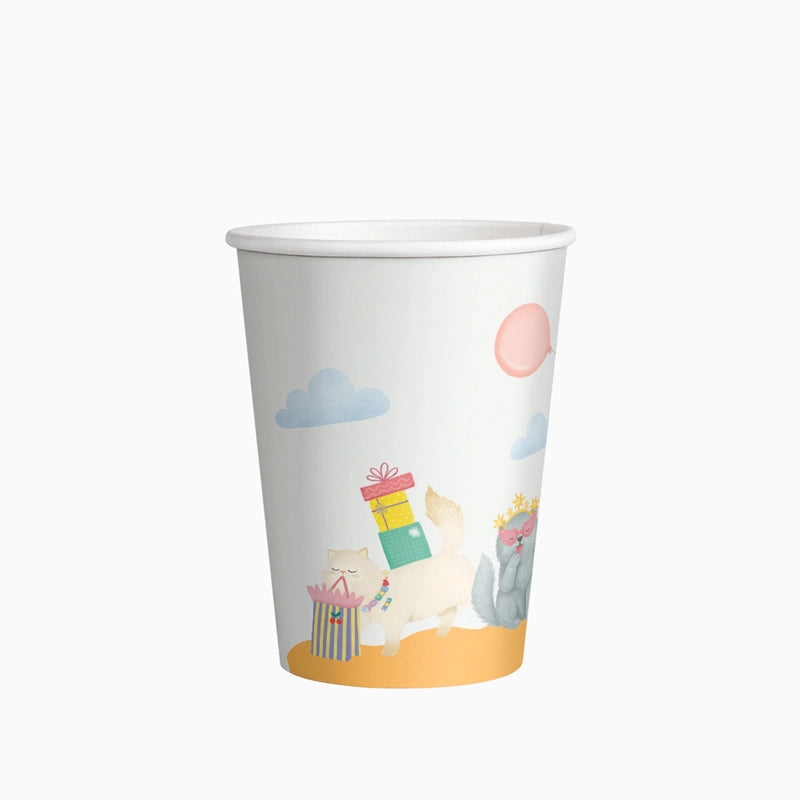 Vaso cartón kittens 270cc (9oz) FSC mix 70% 10 uds - vista 4