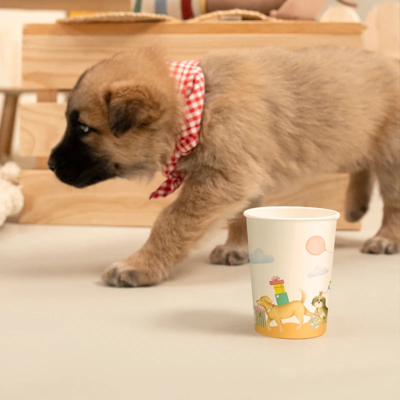 Vaso cartón puppies 270cc (9oz) FSC mix 70% 10 uds - vista 5