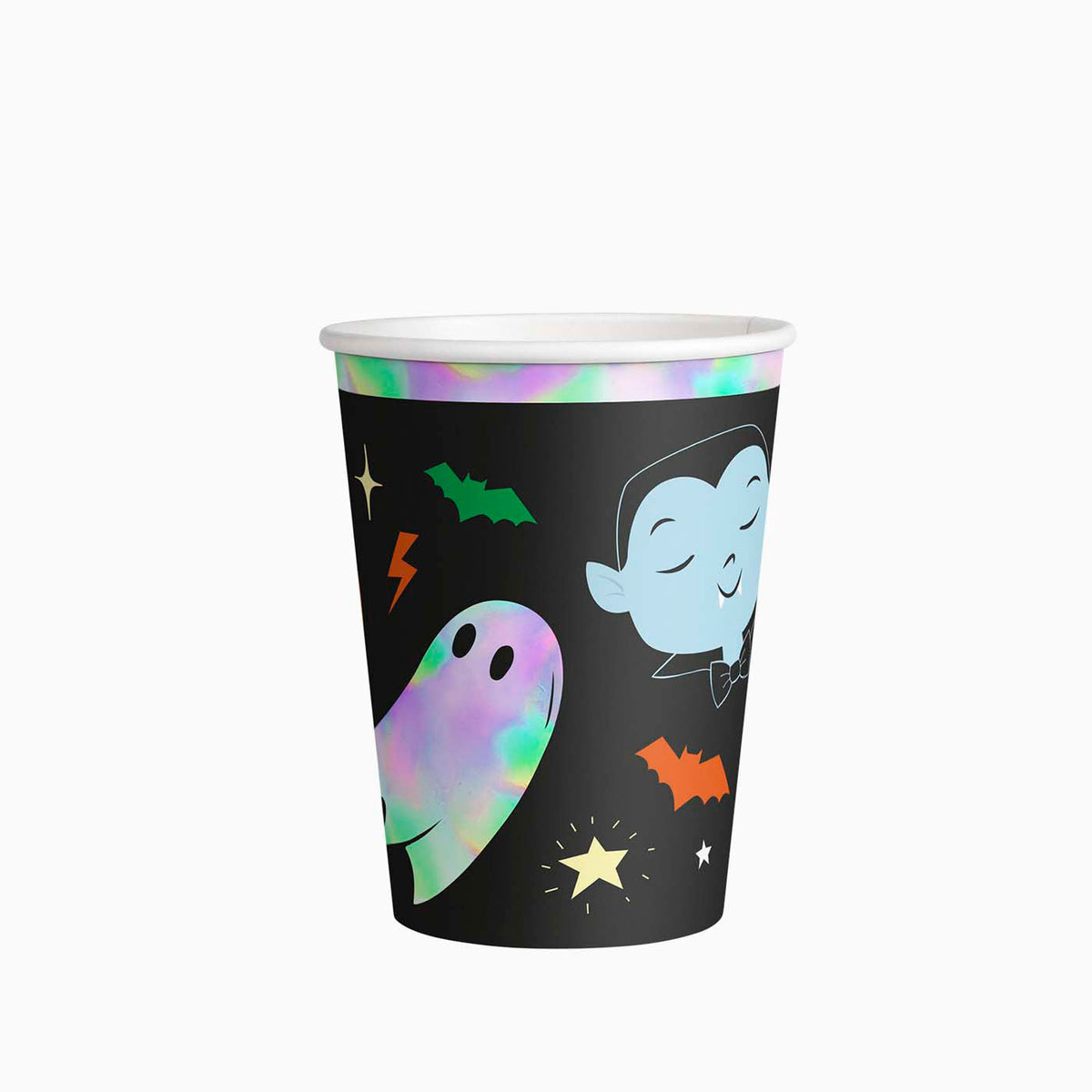 Vaso cartón truco o trato iridiscente 270cc (9oz) 6 uds FSC mix 70%