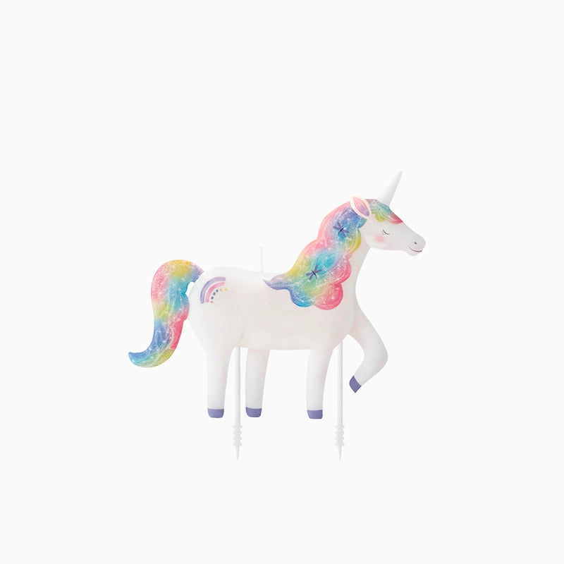 Vela bloque unicornio 10x8,4x1cm 1ud