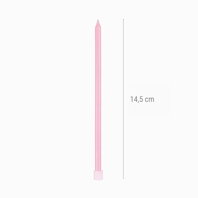 Vela extralargas oro metalizado 14,5cm 12 uds - vista 5