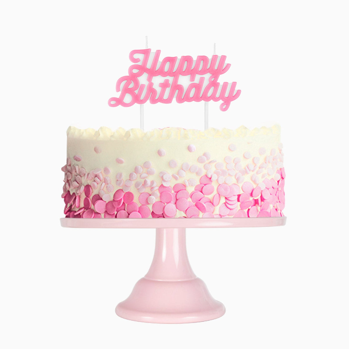 Vela 'happy birthday' rosa 11,5x4,9x1,2cm cera 1ud - vista 3