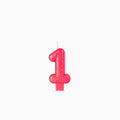 Vela no1 glitter fucsia