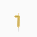 Vela no1 oro 6cm cera 1 ud