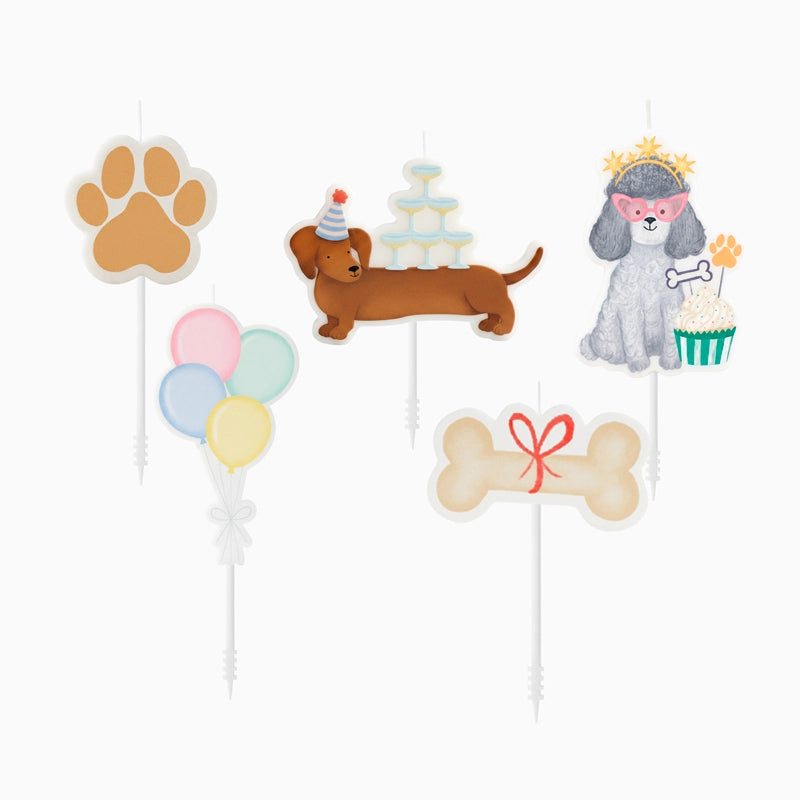 Set velas forma puppies surtidos 5ud